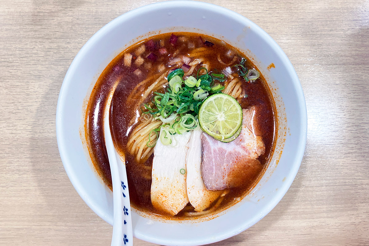 貝麺みかわ「唐辛子と山椒の冷やし貝麺」